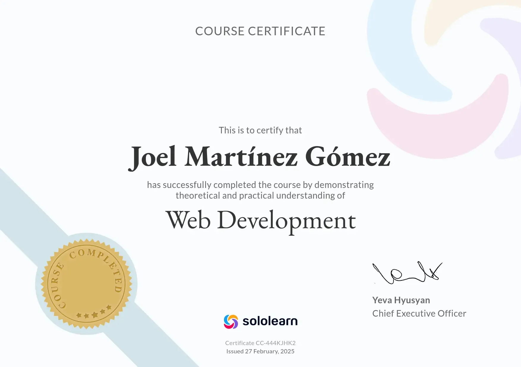 SoloLearn - Desarrollador Web