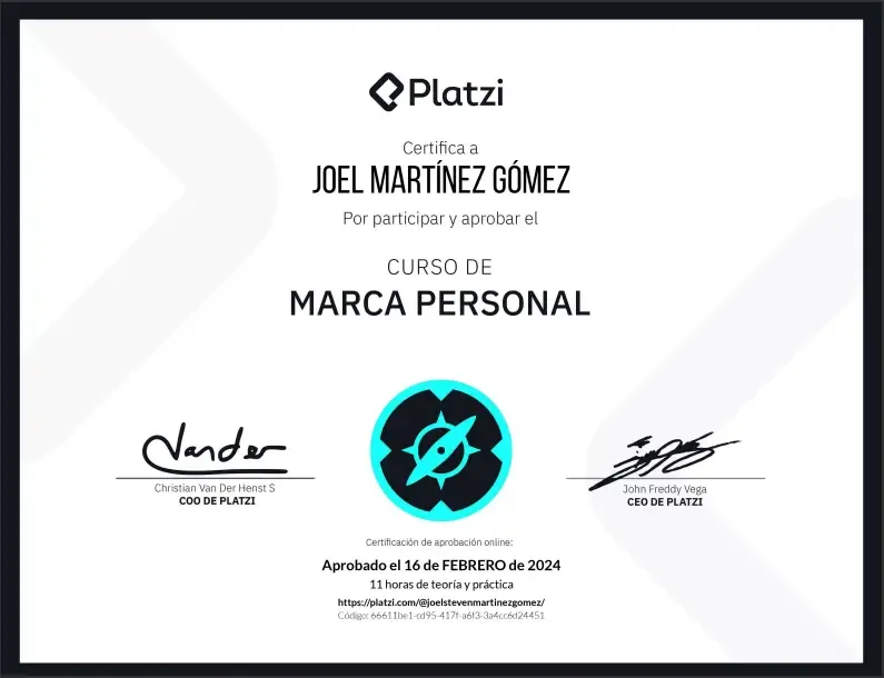 Platzi - Marca Personal