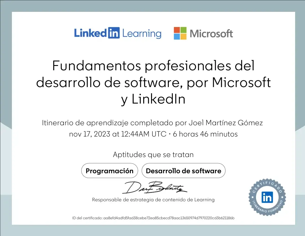 Linkedin - Programación