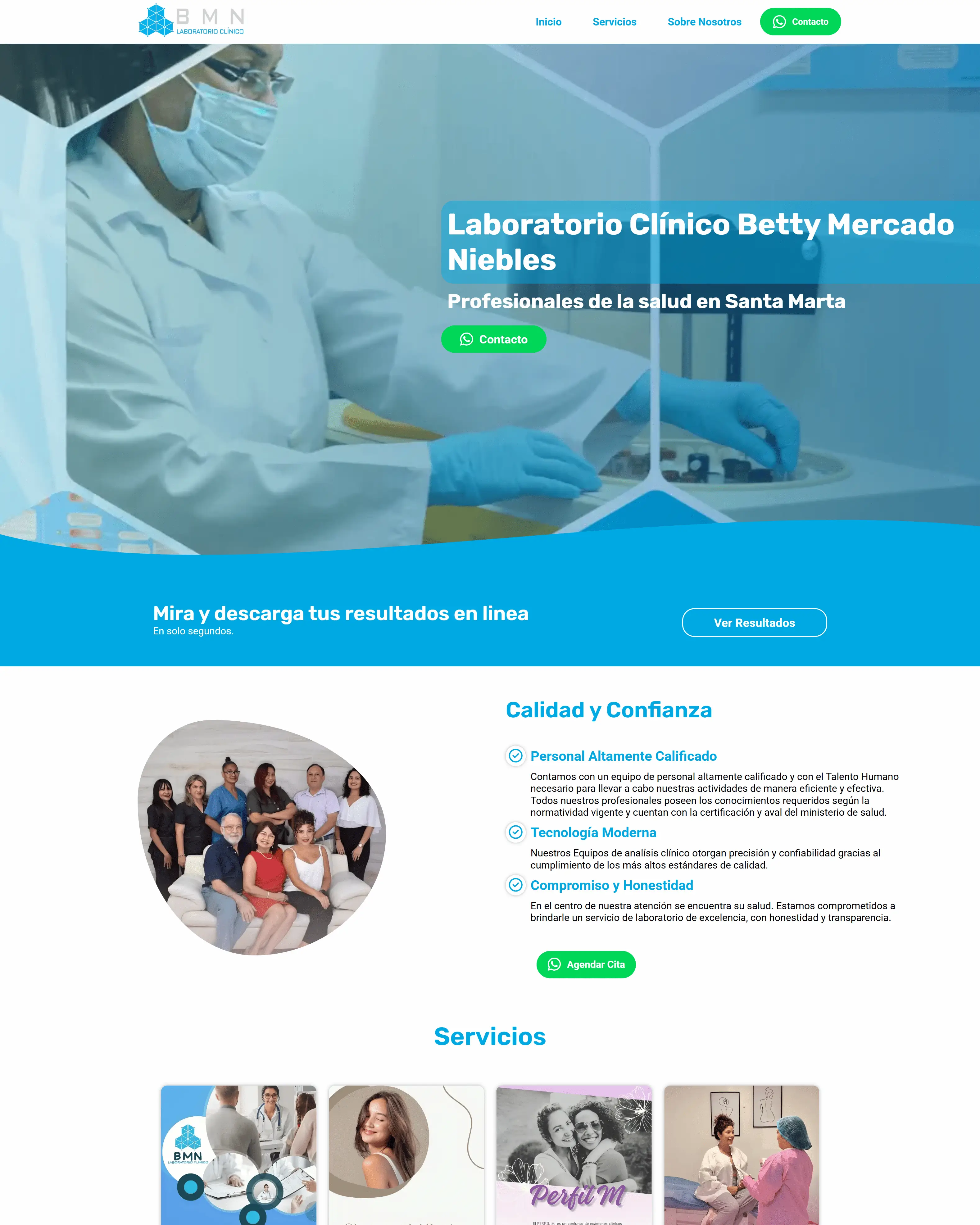 laboratorio clínico Betty Mercado Niebles