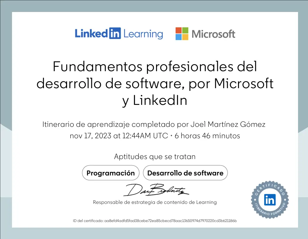 Linkedin - Programación